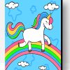 Unicorn And Rainbow Paint By Number