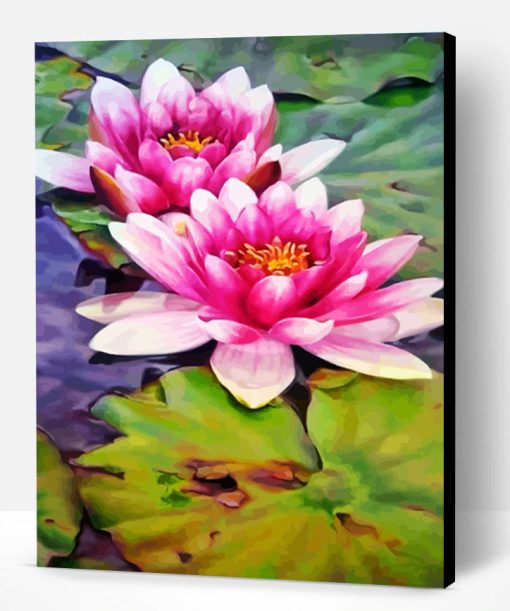 Realistic Water Lilies Paint By Number