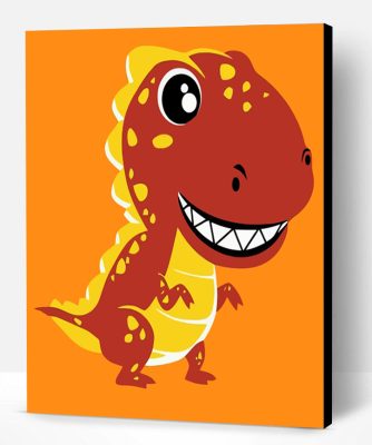 Red T Rex Paint By Number