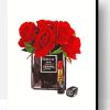 Red Flowers Chanel Noir Paint By Number