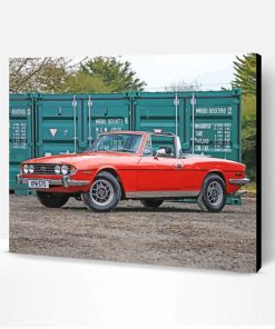 Red Triumph Stag Paint By Number