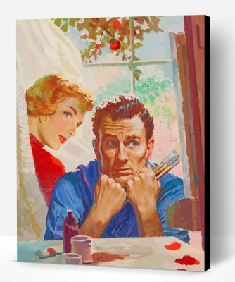 Retro Couple Paint By Number