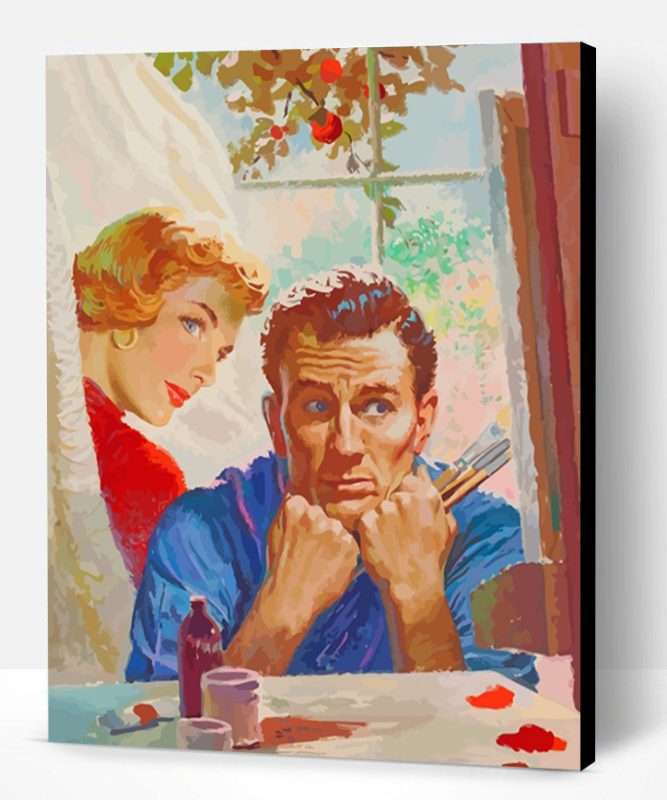Retro Couple Paint By Number