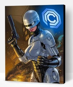 Robocop Girl Paint By Number