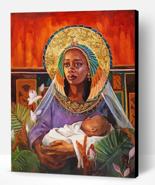 Sad Black Mother Paint By Number