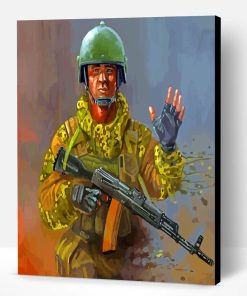 Sad Soldier Paint By Number