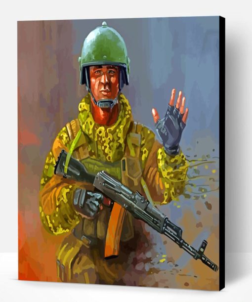 Sad Soldier Paint By Number