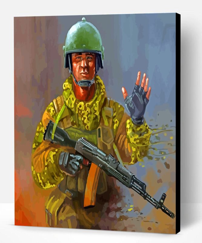 Sad Soldier Paint By Number