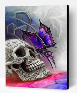 Skull Butterfly Paint By Number