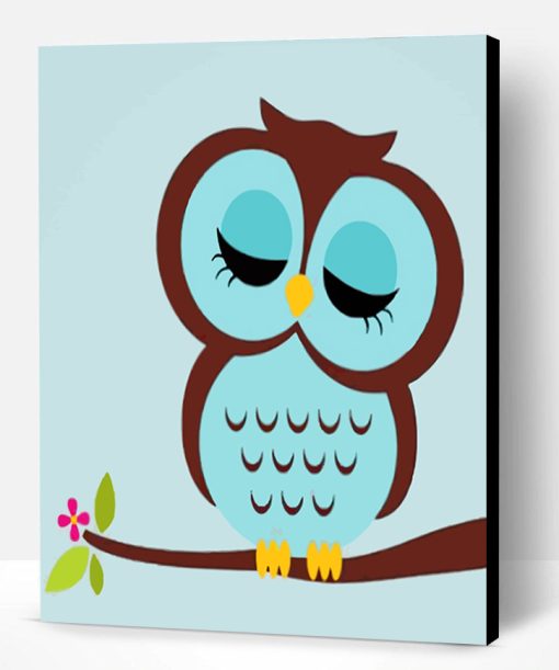 Sleepy Owl Paint By Number