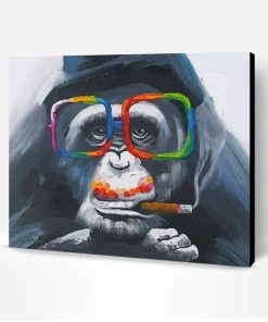 Smoking Monkey Paint By Number