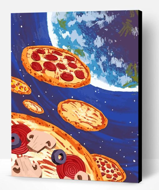 Space Pizzas Paint By Number