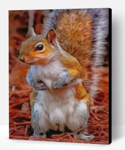 Lonely Squirrel Paint By Number