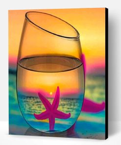 Starfich In A Glass Paint By Number