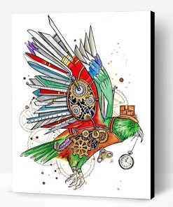 Steampunk Bird Paint By Number