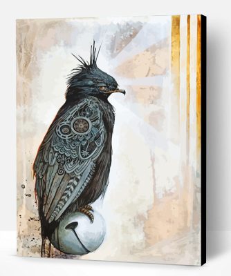 Steampunk Black Bird Art Paint By Number