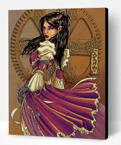 Steampunk Woman Paint By Number