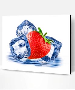Strawberry And Ice Paint By Number