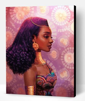 Stylish African Lady Paint By Number