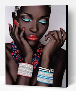 Stylish Black Woman Paint By Number