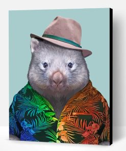 Stylish Wombat Paint By Number