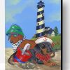 Summer Dachshund Dogs Paint By Number