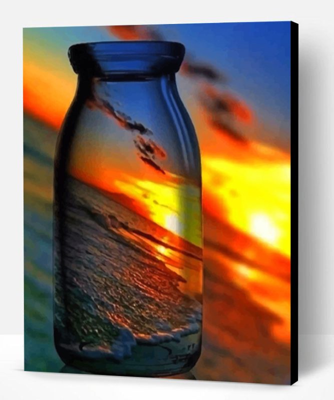 Sunset Bottle Paint By Number