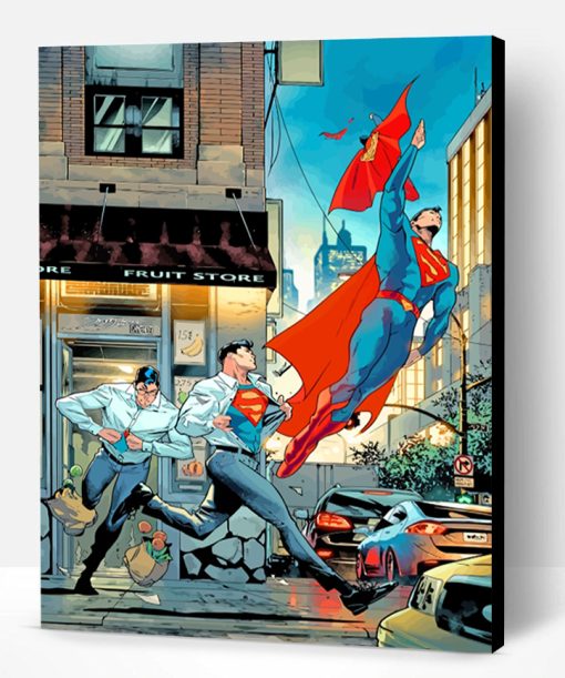 Superman Paint By Number