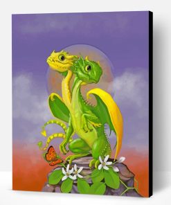 Twin Dragons Paint By Number