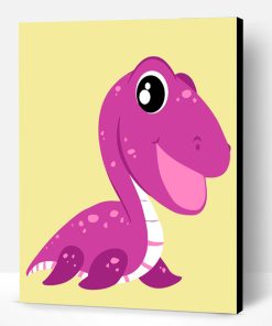 Purple Dinosaur Paint By Number