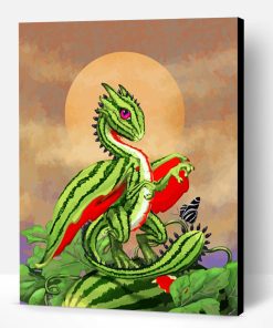 Watermelon Dragon Paint By Number