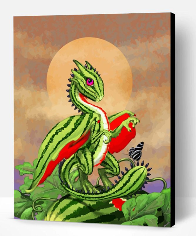 Watermelon Dragon Paint By Number