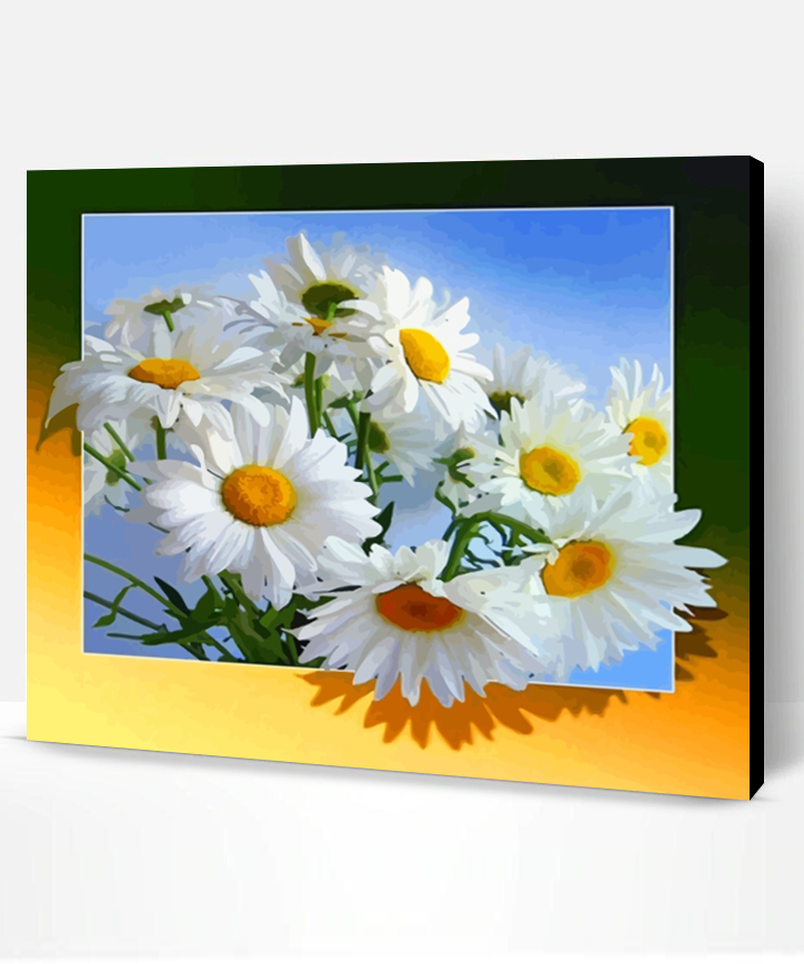 White Flowers Paint By Numbers - Paint By Numbers PRO