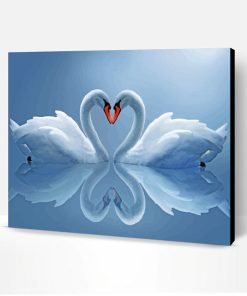 White Swans Paint By Number