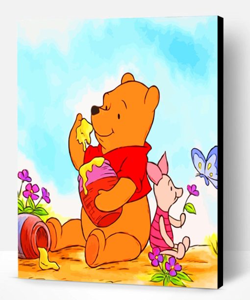 Winnie The Pooh And Piglet Paint By Number