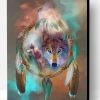 Wolf And Dream Catcher Paint By Number