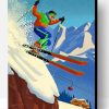 80s Skier Paint By Number