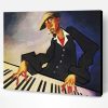 African Piano Player Paint By Number