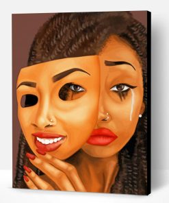 African Woman Crying Paint By Number