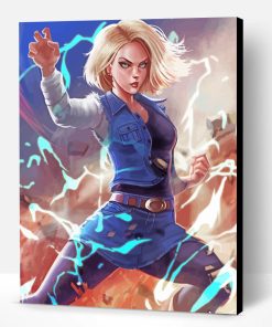 Android 18 Art Paint By Number