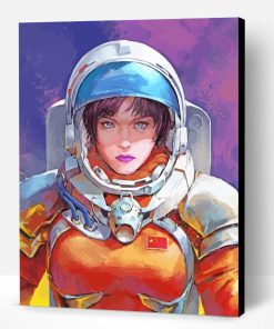Astronaut Girl Paint By Number