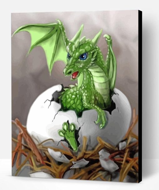 Baby Dragon Paint By Number