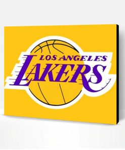 Basketball Team Lakers Logo Paint By Number