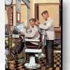 Barber Getting Haircut Paint By Number