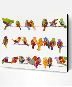 Birds On A Wire Art Paint By Number