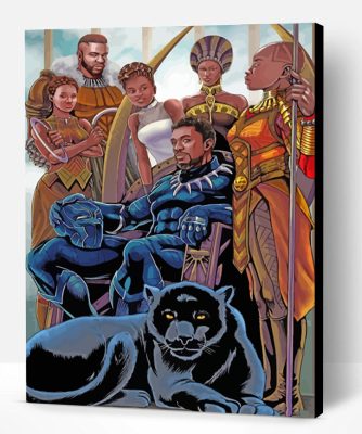 Black Panther Paint By Number