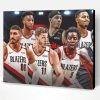 Blazers Basketball Players Paint By Number