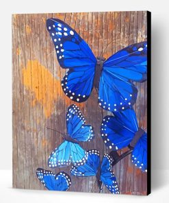 Blue Monarch Butterfly Paint By Number