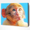 Brown Macaque Monkey Paint By Number