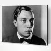 Buster Keaton Black And White Paint By Number